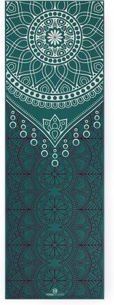 Йога-мат Mandala 183×61 см, 6 мм, нековзкий, із ПВХ, посилена міцність