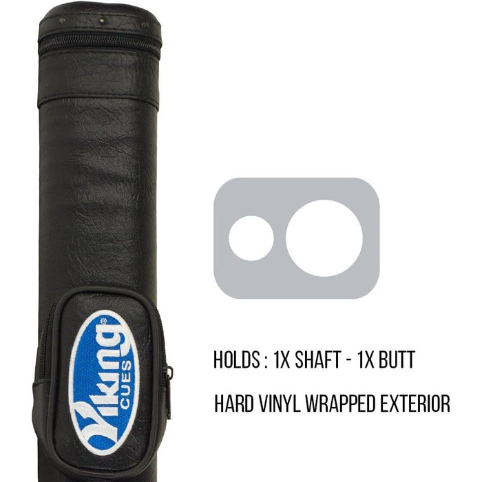 Чохол для більярдної кулі Viking з ремінком, вінілова оболонка та фетрова внутрішня частина, аксесуари для більярдного столу, обладнання для більярду (1x1)