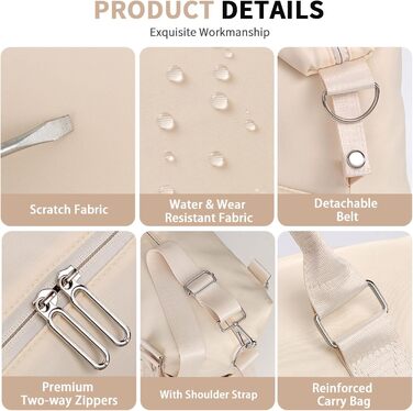 Спортивна сумка Daen FIORETTO: водонепроникна дорожня сумка-дуffel, ідеальна для подорожей та фітнесу, блакитна