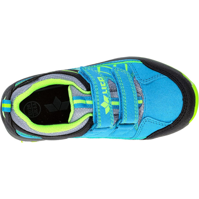 Кросівки Lico Griffin для легкої атлетики, блакитно-чорного кольору з акцентом лимонного, розмір EU 28