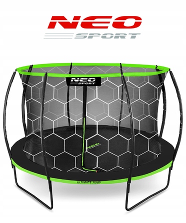 Садовий батут Neo-Sport 8ft/252см з внутрішньою захисною сіткою