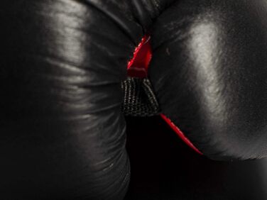Боксерські рукавички Paffen Sport Allround ECO для тренувань і спарингів, 14 унцій, чорні/червоні, для боксу, кікбоксингу, муай-тай