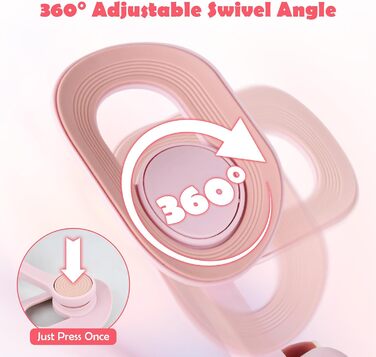 Тренер для стегон з підрахунком, тренажер для м'язів тазу, пристрій для тренування на 360° для внутрішньої поверхні стегон, прес для сідниць, тренажер для м'язів тазу для жінок вдома, рожевий