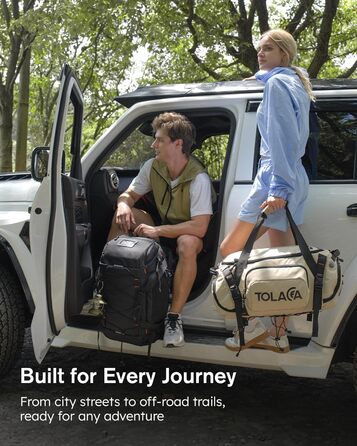 Спортивна сумка-рюкзак Tolaccea 40L з відділеннями для взуття, мокрого одягу та ноутбука 15.6