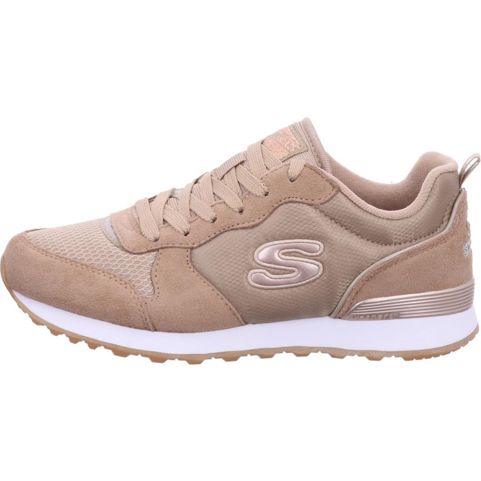 Кросівки Skechers OG 85-Goldn Gurl жіночі, бежевий замша та нейлон з рожевим золотим оздобленням, розмір 40 EU