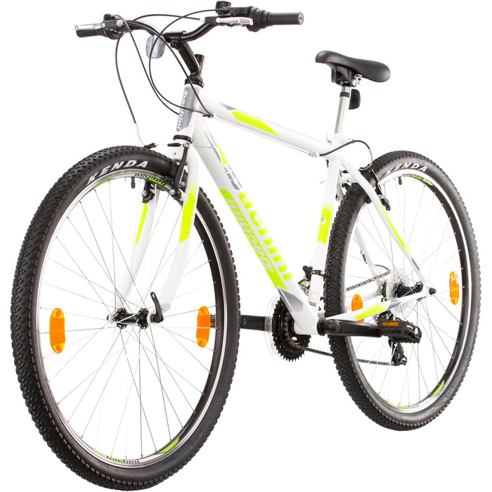 Гірський велосипед Probike PRO 29 дюймів, 21 швидкість, для чоловіків та жінок, зріст 175-190 см, білий/зелений, Multibrand Distribution
