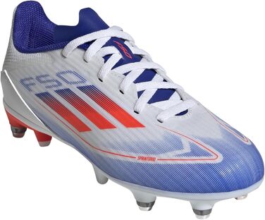 Кросівки футбольні Adidas F50 Pro FG Cloud White/Coral Red/Lucid Blue, 28 EU
