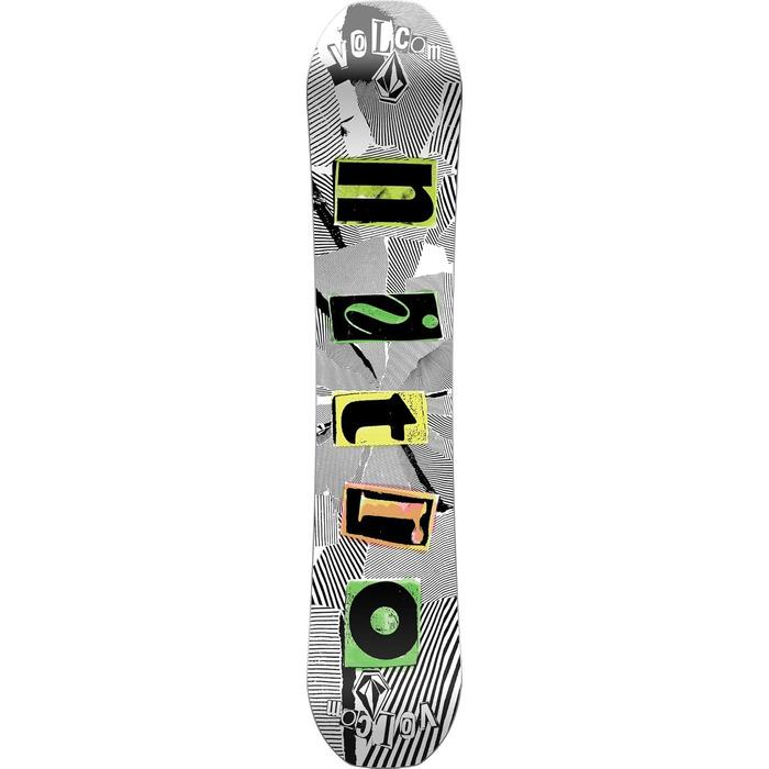 Дитяча сноуборд-дошка Nitro Ripper X Volcom 121 см, для фрістайлу та ол-маунтін, мультиколір