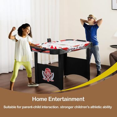 Набір для гри в аерохокей з цифровою системою підрахунку очок, 4 фути, для дорослих (2 шайби, 2 ручки)