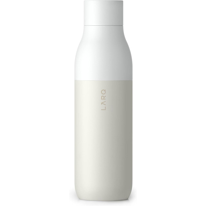 Термобутилка LARQ Twist Top 740 мл, ізольована, нержавіюча сталь, BPA-free, для води, для офісу, подорожей і кемпінгу, зберігає тепло і холод, Granite White