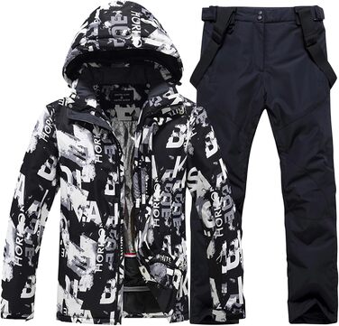 Сніговий костюм чоловічий HOUZONIY (L, 434+Schwarz) - водонепроникний, 2-частинний