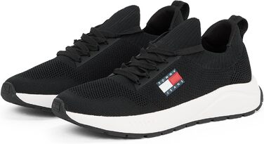 Футболка Tommy Jeans Runner Knitted чоловіча, чорна, 43 EU
