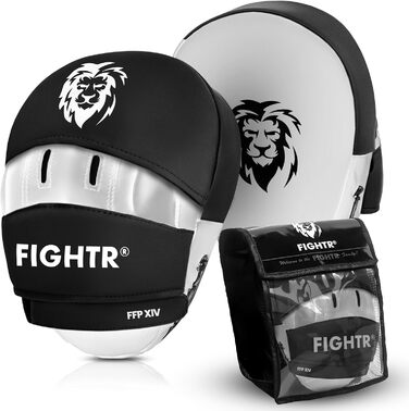 FIGHTR® Преміум лапи для боксу та єдиноборств з ідеальною амортизацією і стабільністю, у комплекті з сумкою | Фокус-пади для боксу, MMA, Муай Тай