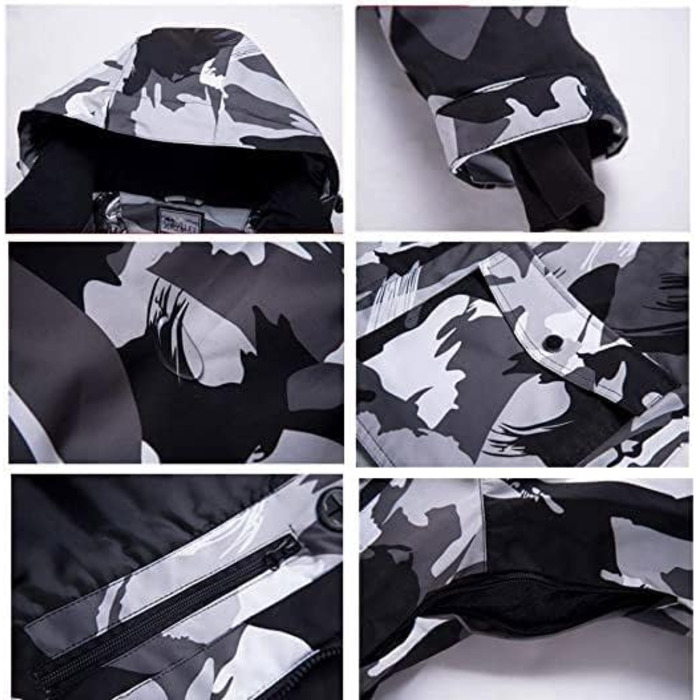 Комплект зимового костюма для чоловіків Hotian: куртка та штани для катання на лижах, сноуборді та прогулянок