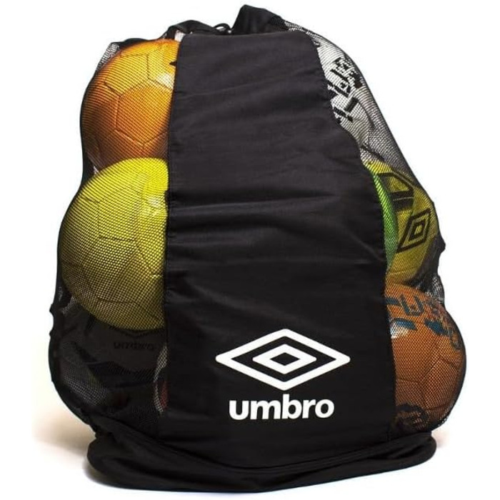 UMBRO мішок для футбольних м'ячів, чорний, сумка для зберігання та перенесення