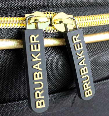 BRUBAKER набір для лижника St. Moritz: чохол для лиж та сумка для взуття, 1 пара лиж (170 см), палиці, взуття, шолом, чорний/золотий