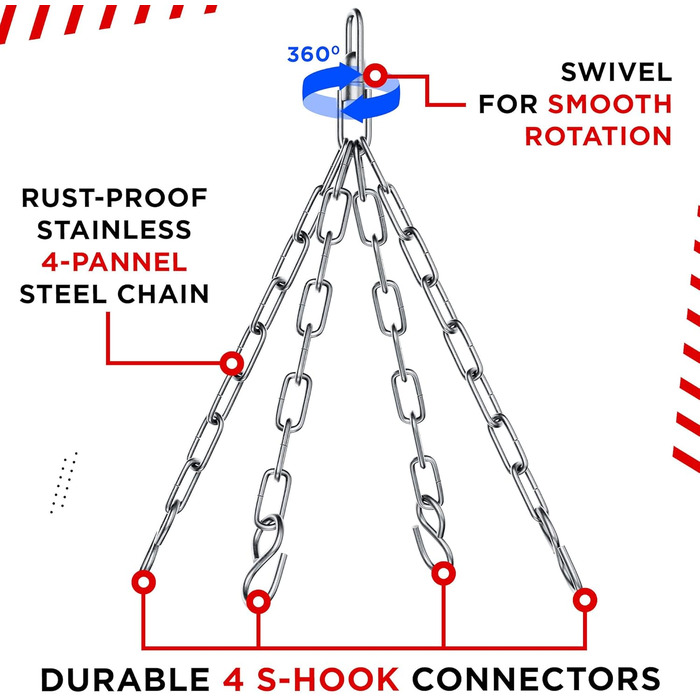 Боксерська груша RDX 145 см з наповнювачем 50 кг, рукавичками та сталевим тросом. Шкіряна, для боксу, фітнесу, кікбоксингу, MMA, муай-тай, карате. Чорний колір, 3 шт.