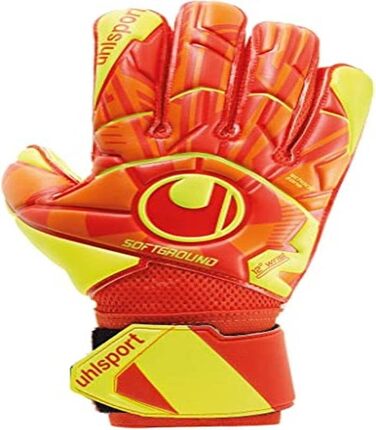 Воротарські рукавички Uhlsport Dynamic Impulse Soft Flex Frame для чоловіків, розмір 5,5, помаранчеві/жовті, флуоресцентні