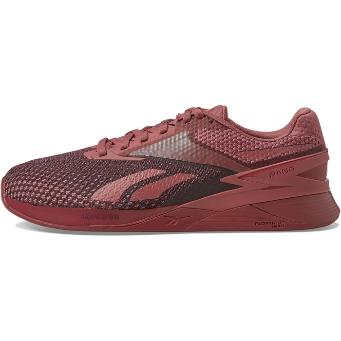 Кросівки Reebok Nano X3 для жінок, 39 EU, Sedona Rose/Maroon/Neon Cherry