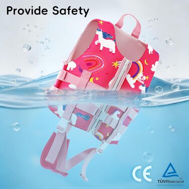 Дитячий рятувальний жилет Kinder Float Jacket рожевий, 19-30 кг, 3-6 років