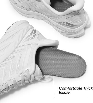 Чоловічі кросівки для бігу ALLSWIFIT: зручні, дихаючі, з антиковзкою підошвою, стильні спортивні взуття для фітнесу, розмір 46 EU, білі