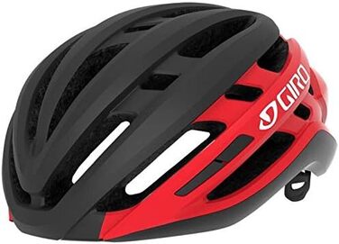Велошолом Giro Agilis MIPS для чоловіків, розмір S (51-55 см), матовий чорний/яскраво-червоний