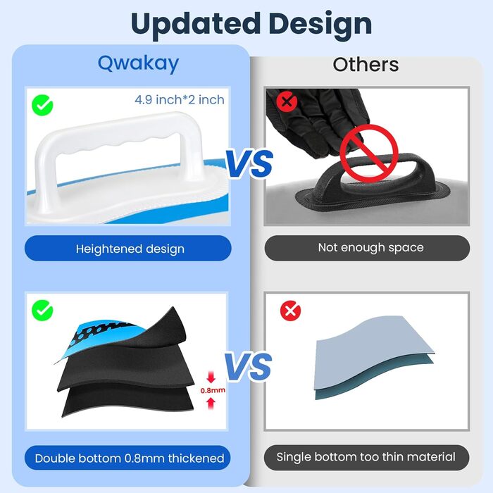 Надувний сніговий тюб зі стропом, 47-49-68 дюймів. Міцний корпус, морозостійкий матеріал. Для зимових розваг дітей та дорослих