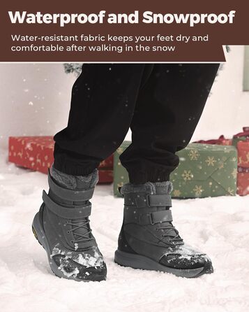 Черевики зимові чоловічі FitVille широкі (X-Weit) теплі водонепроникні сірі (42.5 EU)