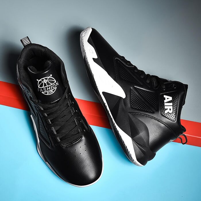 Чоловічі баскетбольні кросівки G6852, чорні, 36-48 EU | Модель для спорту та моди