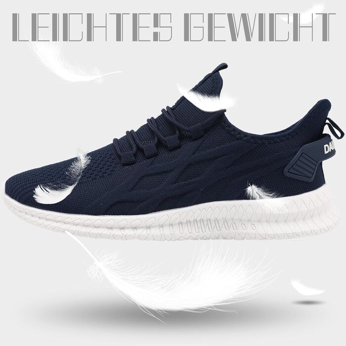 Чоловічі кросівки Oltyutc для бігу та занять спортом: легкі літні кросівки для вулиці, тренувань та відпочинку. Білі (44 EU, Синій)