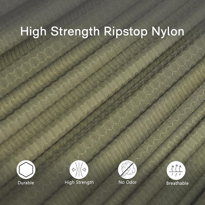 Гамак для кемпінгу OneWind з москітною сіткою, 3,35м x 1,72м, зелений