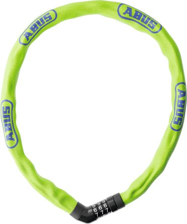 Ланцюговий замок ABUS Steel-O-Chain 4804C зі спеціальної сталі, кодовий, рівень безпеки 3, колір Lime, 75 см