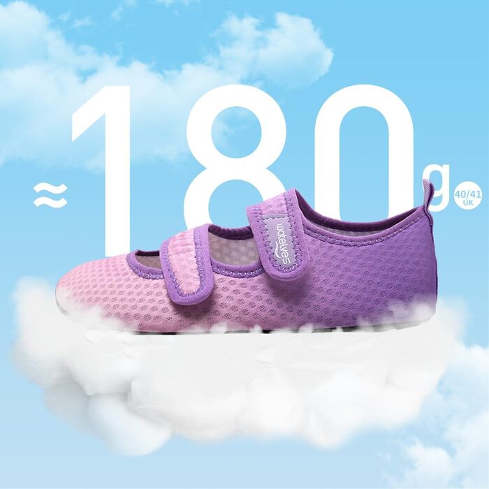 Шкарпетки для плавання WateLves: аквашузи для жінок та чоловіків, швидковисихаючі, дихаючі, пляжні, для басейну, унісекс (перехідний колір фіолетовий, 38/39 EU)