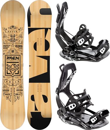 Сноуборд RAVEN Solid Classic + фіксуючі кріплення FT360 Black, 161 см