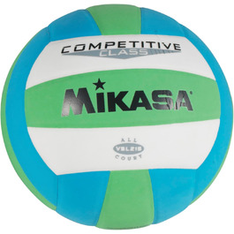 Волейбольний м'яч Mikasa для змагань (зелено-біло-блакитний)