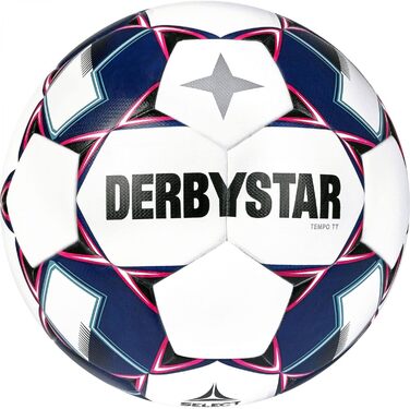Футбольний м'яч Derbystar Tempo, розмір 5, біло-синій, унісекс, для дорослих