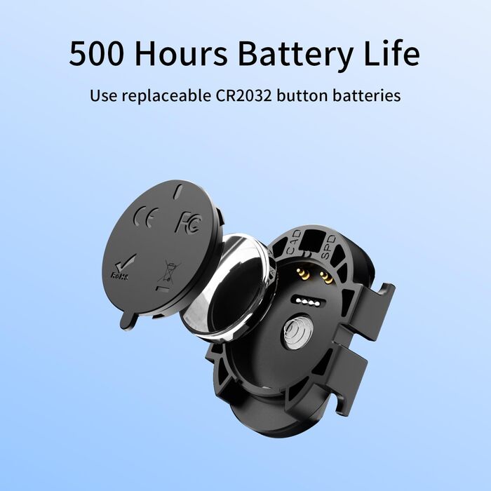 Велокомп'ютер GPS бездротовий з датчиком каденсу ANT+ Bluetooth, водонепроникний IPX7, 50 годин автономії, для дітей та дорослих