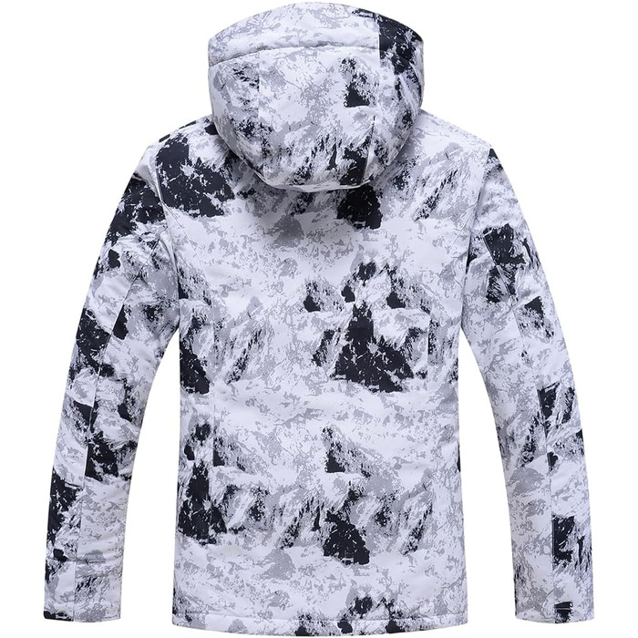 Спортивний костюм YEEFINE для чоловіків, гірськолижний, розмір L, білий + білий