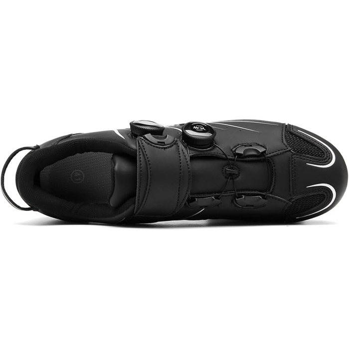 Чоловічі велотуфлі для катання на гірському велосипеді, MTB, для їзди, сумісні з SPD, дихаючі (42 EU, Black A)