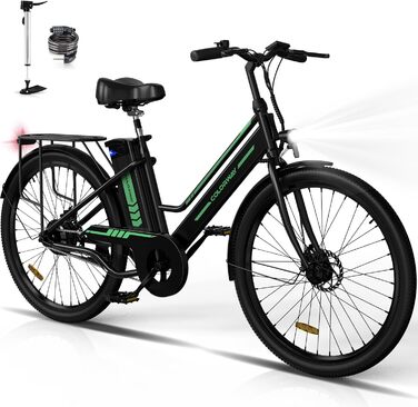 Електровелосипед COLORWAY BK8 26x2,35 дюйма, 250 Вт, знімний акумулятор 36В 12Аг, LED-дисплей, подвійний диск гальма, для підлітків і дорослих