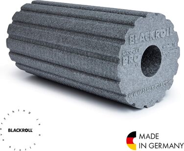 Масажний ролик Blackroll Groove PRO сірий, професійний