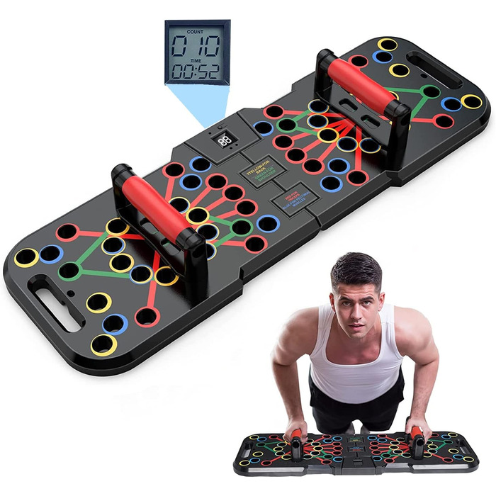 Дошка для віджимань 14 в 1: тренажер для фітнесу та силових тренувань вдома