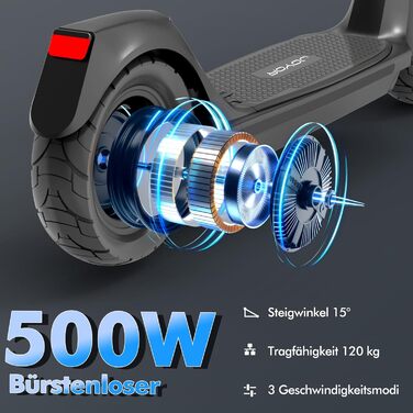 Електросамокат JOYOR C-Serie 48V 10,4Ah знімний акумулятор, запас ходу 30-50 км, мотор 500Вт
