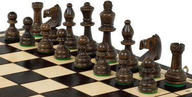 Олімпійські шахи Sunrise Chess & Games 42x42 см, традиційні, ручний розпис, фігури Стаунтон, дерев'яні