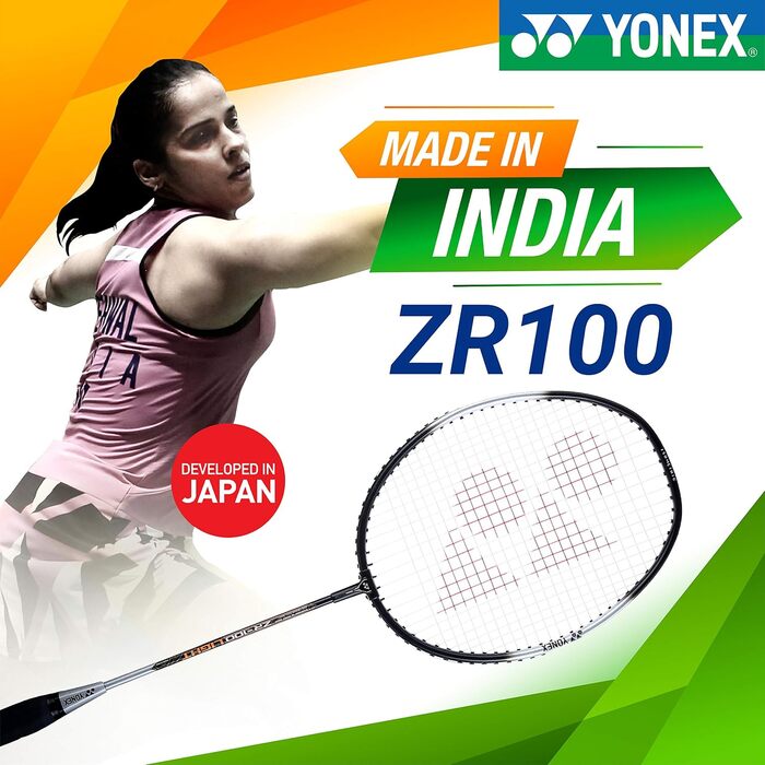 Бадмінтонні ракетки YONEX ZR 100, легкі, алюмінієвий сплав, з повним чохлом, 2 шт.