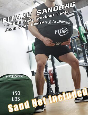 Мішок для тренувань Fitarc Sandsack - 150LB (зелений) - для крос-тренінгу та силових вправ