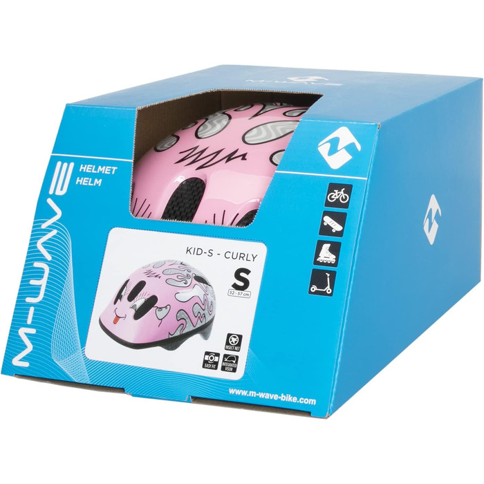 Дитячий велосипедний шолом M-Wave Kinder Space Curly, захисний, для дітей