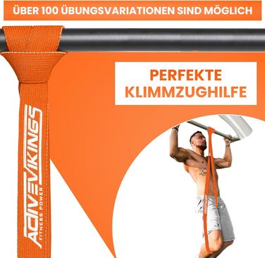 Еспандери для підтягувань та фітнесу Stoff Fitnessbänder - помаранчеві (Light) для нарощування м'язів