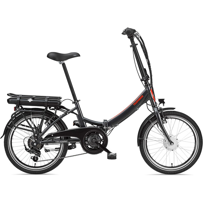 Електровелосипед складаний TELEFUNKEN, алюмінієвий, 250 Вт, Shimano, 36V акумулятор, LED-дисплей, 20 дюймів