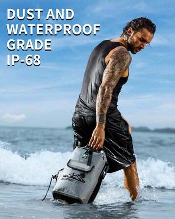 Водонепроникний рюкзак IDRYBAG Dry Bag 40L (сірий) - 30L, 40L, Kajak Dry Bag